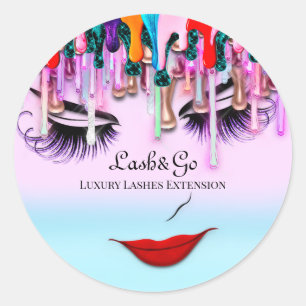 Makeup Artist Lash Product Ombre Runt Klistermärke