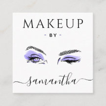 Makeup Artist Lila Öga Bold Social Media QR-kod