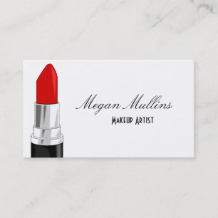Makeup Artist Lipstick-Affärskort Visitkort