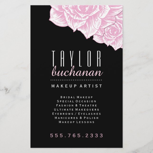 Makeup Artist Marknadsföring Flyer (Framsidan)