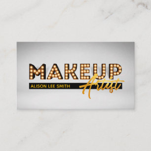 Makeup Artist Marquee Visitkort