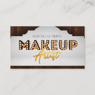 Makeup Artist Marquee Visitkort