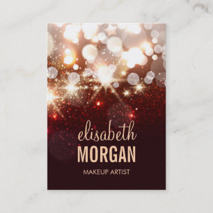 Makeup Artist - Modern Glitter Gnistra Visitkort