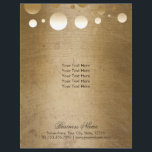 Makeup Artist Modern Guld Confetti Dots Grunge Reklamblad<br><div class="desc">Makeup Artist Modern Guld Confetti Dots Grunge Brochures.</div>