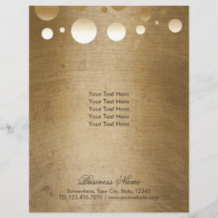 Makeup Artist Modern Guld Confetti Dots Grunge Reklamblad