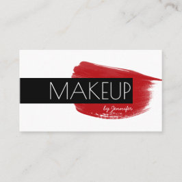 Makeup Artist Modern Minimalist Social Media Icons Visitkort