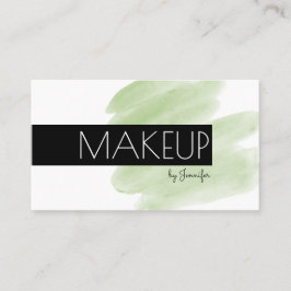 Makeup Artist Modern Minimalist Social Media Icons Visitkort