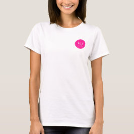 Makeup Artist Monogram Logo Business T Shirt