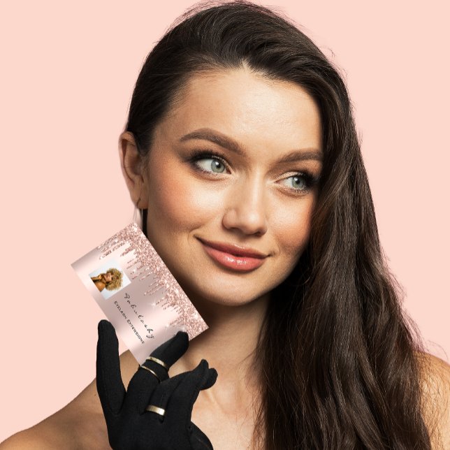 Makeup Artist MUA Lash Glitter Drives Ro Photo Visitkort (Skapare uppladdad)
