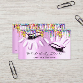 Makeup Artist Nagel Eyelash Drives Royal Rosa Visitkort