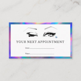 Makeup artist nästa tidsbeställning kort