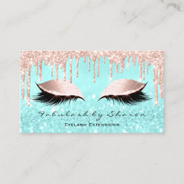 Makeup Artist Öga Lash Glitter Drives Ro Blue Visitkort