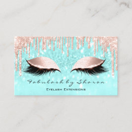 Makeup Artist Öga Lash Glitter Drives Ro Blue Visitkort