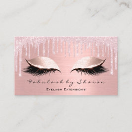 Makeup Artist Öga Lash Glitter Drives Ro  Visitkort