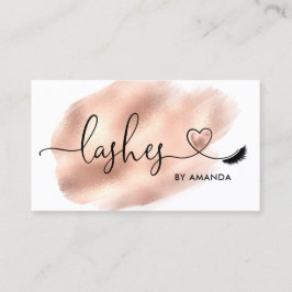 Makeup Artist Öga Lash  Rosa Glitter Busi Visitkort