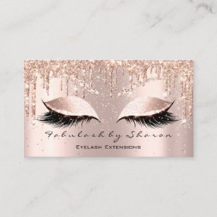 Makeup Artist Ögon Lash Glitter confetti Spark Visitkort