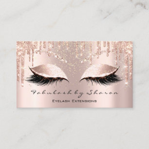 Makeup Artist Ögon Lash Glitter Drift Ro Visitkort