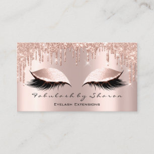Makeup Artist Ögon Lash Glitter Drives Ro Spark Visitkort