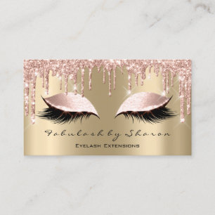 Makeup Artist Ögon Lash Glitter Drives Ro Spark Visitkort