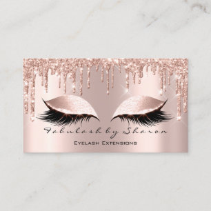 Makeup Artist Ögon Lash Glitter Drives Ro Spark Visitkort