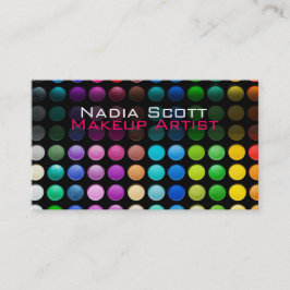 Makeup Artist Palette Affärskort Bright Visitkort