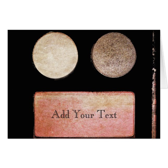 Makeup Artist Palette-Ansikte av Shirley Taylor Hälsningskort (Framsidan Horizontal)