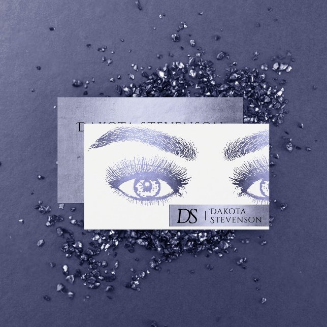 Makeup Artist Professionell | Chic Lavender Lila Visitkort (Skapare uppladdad)