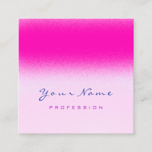 Makeup Artist Professionell Eyeash Rosa Fuchsia Fyrkantigt Visitkort