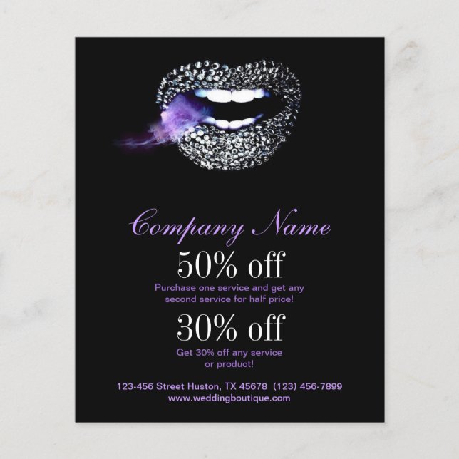 Makeup Artist Promotional Flyer (Framsidan)