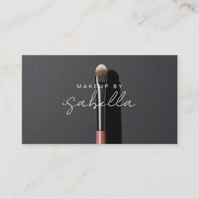 Makeup Artist QR Code Social Media Visitkort (Framsida)