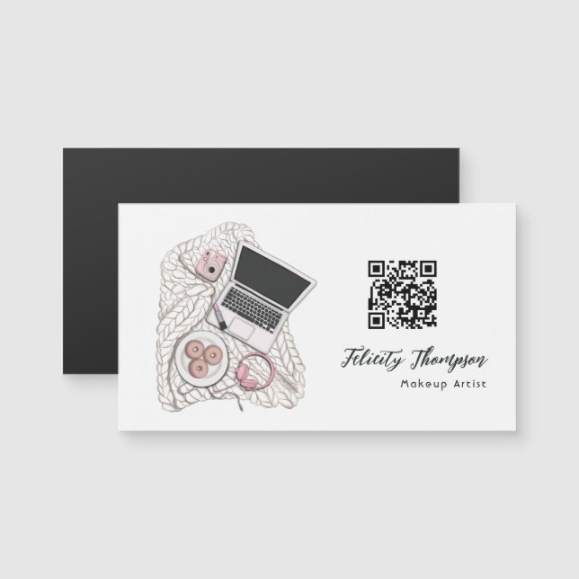 Makeup Artist QR-kod (Fram/baksida)