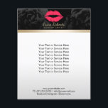 Makeup Artist Red Läppar Black Blommigt Salon Flygblad<br><div class="desc">Makeup Artist Red Läppar Black Blommigt Beauty Salon Brochures</div>