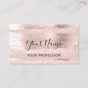 Makeup Artist Ro Cosmetolog Confetti Strokes Visitkort