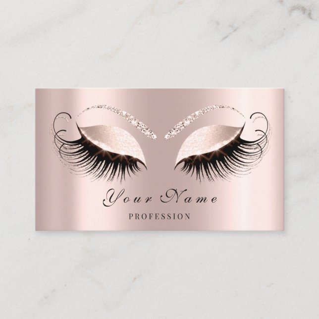 Makeup Artist Ro Eyelash-avtalskort Tidsbeställning Kort (Framsida)