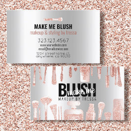Makeup Artist Ro Glitter + Metallic Platinum Ice Visitkort