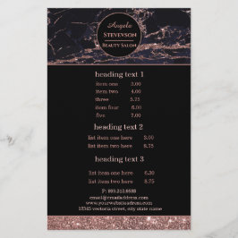 Makeup Artist Ro Guld Marble flyer