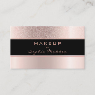 Makeup Artist Ro Guld Ombre Trendig Glitter Visitkort