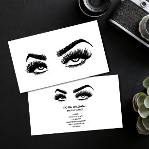 Makeup artist Roll Öga Beauty Salon Lash Extension Visitkort