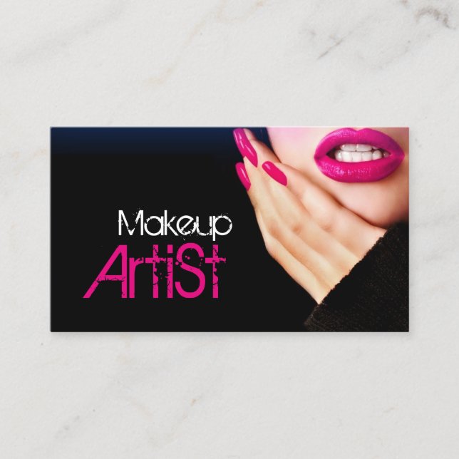 Makeup Artist Salon, Affärskort Visitkort (Framsida)