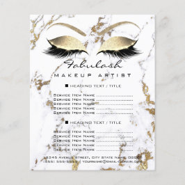 Makeup Artist Salon Marble Öga Glitter Pris Flyer