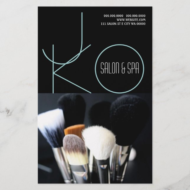 Makeup Artist Salon Spa Nagel Hair Flyer Menu (Framsidan)