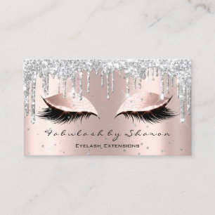 Makeup Artist Silver Ro Lash Confetti Drift Foto Visitkort