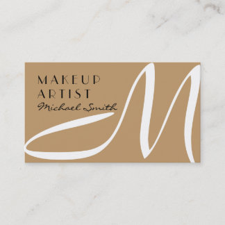 Makeup Artist Snyggt Monogram Modern Desert Visitkort