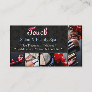Makeup Artist Spa Salon Beauty Affärskort Visitkort