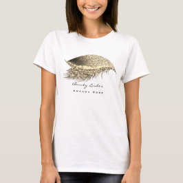 Makeup Artist Studio Lash Studio Guld Glitter T Shirt