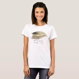 Makeup Artist Studio Lash Studio Guld Glitter T Shirt
