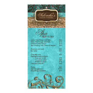 Makeup Artist Tanning Mode Nail Salon Glitter Reklamkort