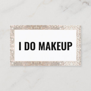 Makeup Artist Trendig Glam Affärskort Visitkort