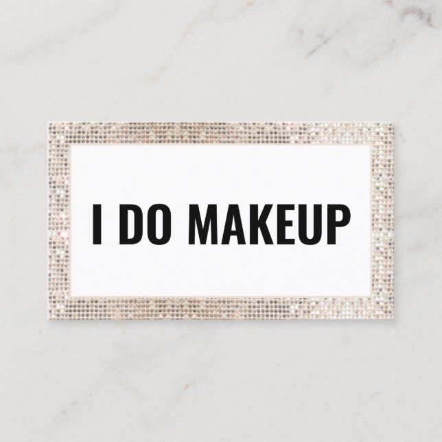Makeup Artist Trendig Glam Affärskort Visitkort (Framsida)