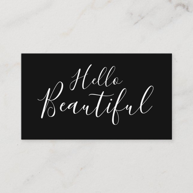 Makeup artist/trendig stilist affärskort visitkort (Framsida)